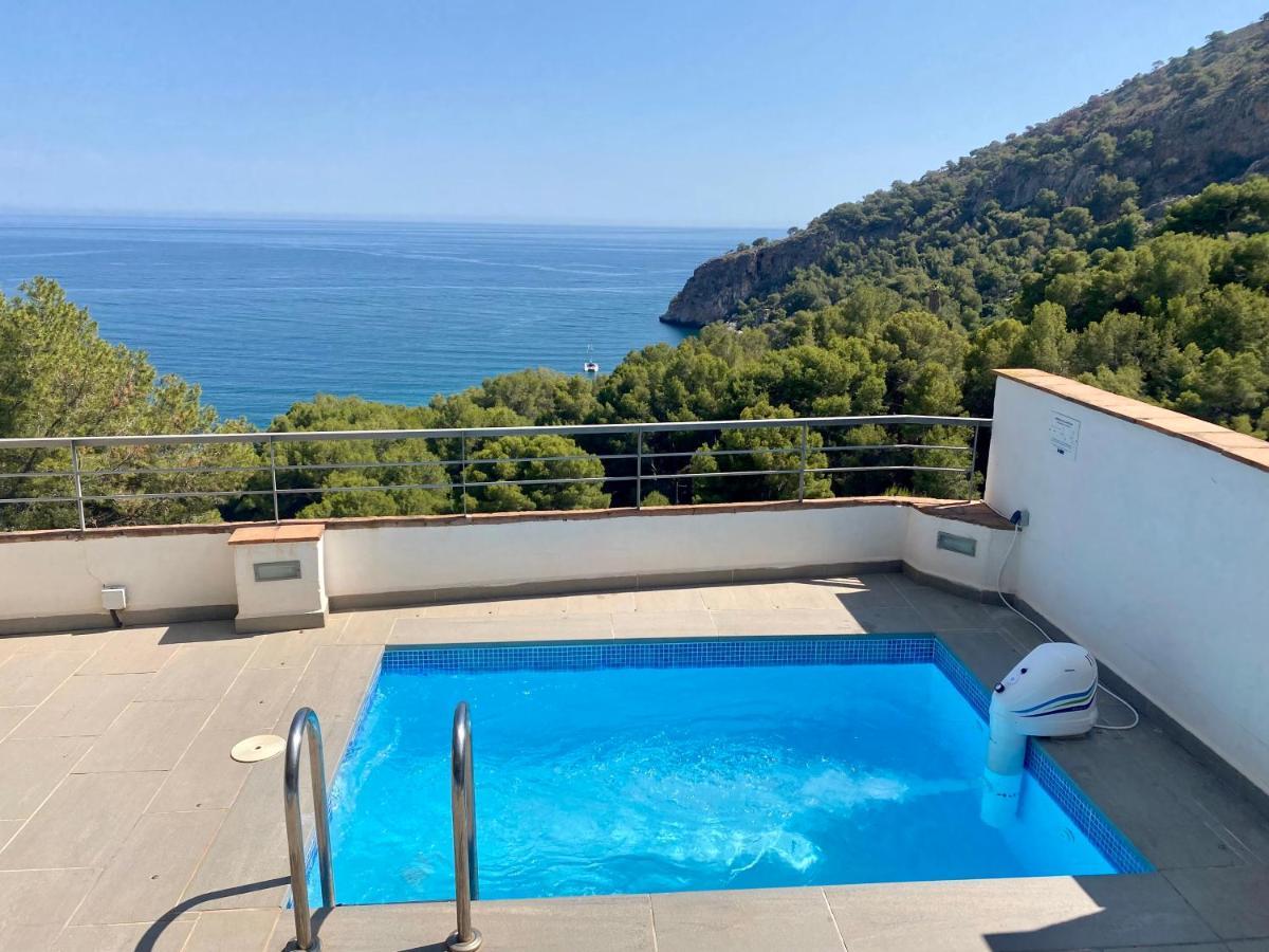Sunny House With Great Sea Views, 3 Terraces, Private Heated Pool And Sauna La Herradura  Exterior photo